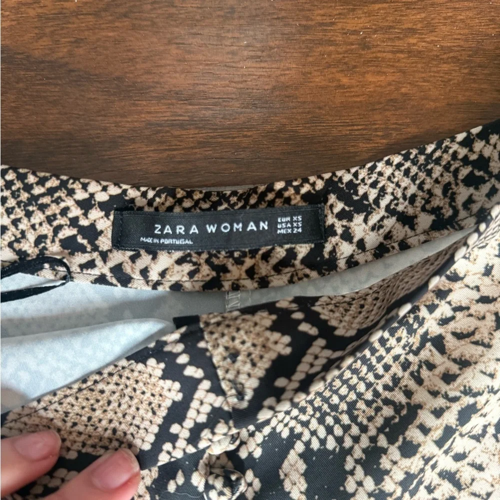 Zara Woman Midi Snakeskin Skirt XS - Picture 6 of 7